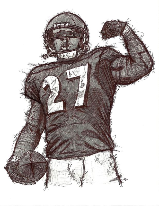 Ray Rice Sketch — 500 level final