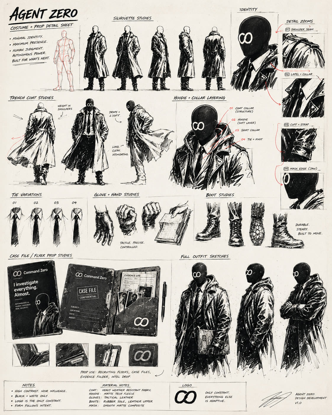 Agent Zero costume detail