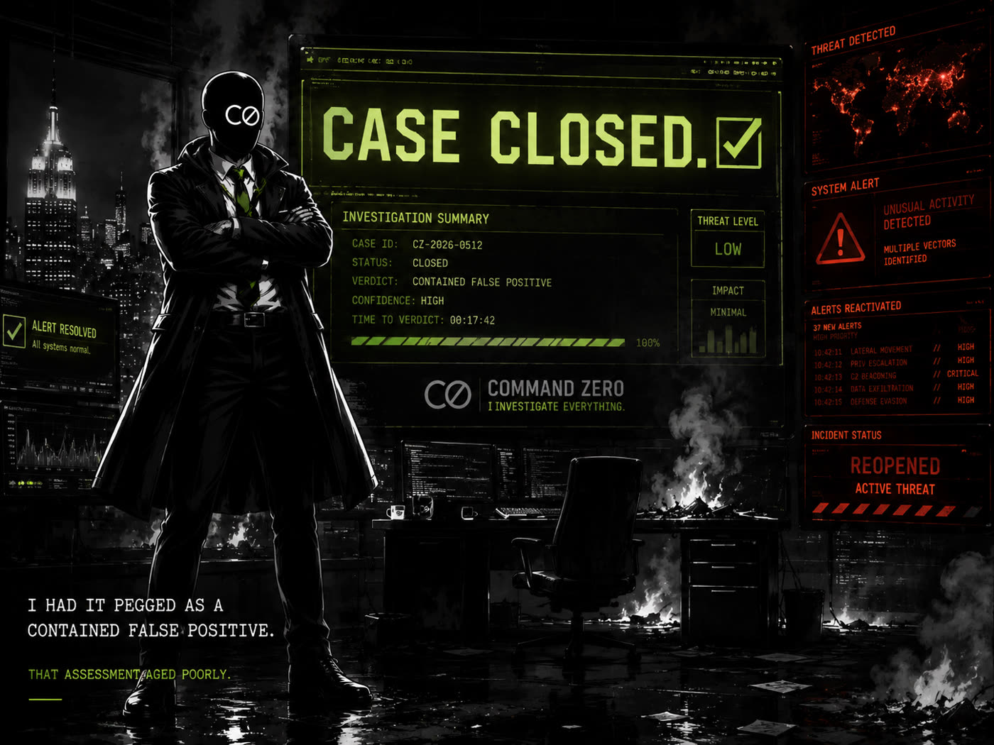Agent Zero — False Positive print poster