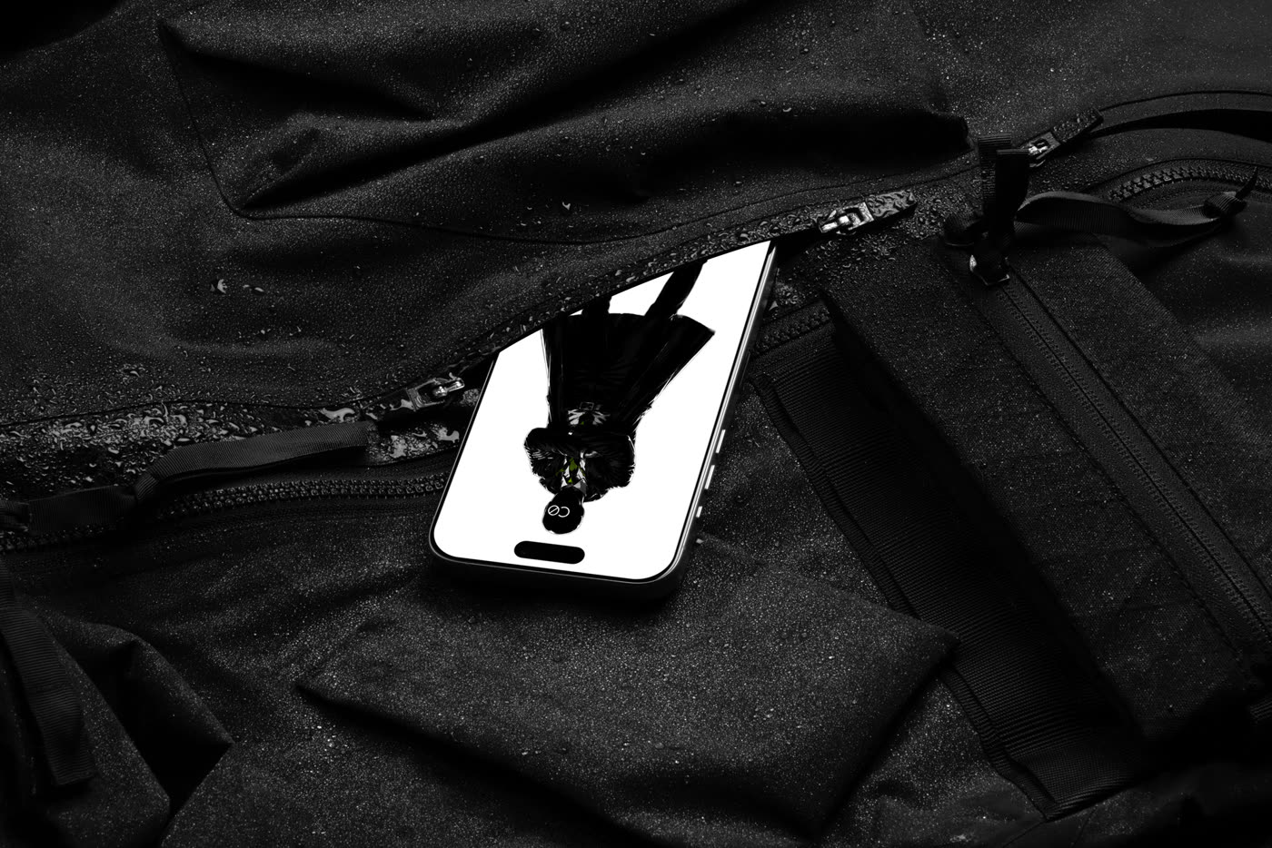 Agent Zero iPhone 16 Pro mockup, dusk series