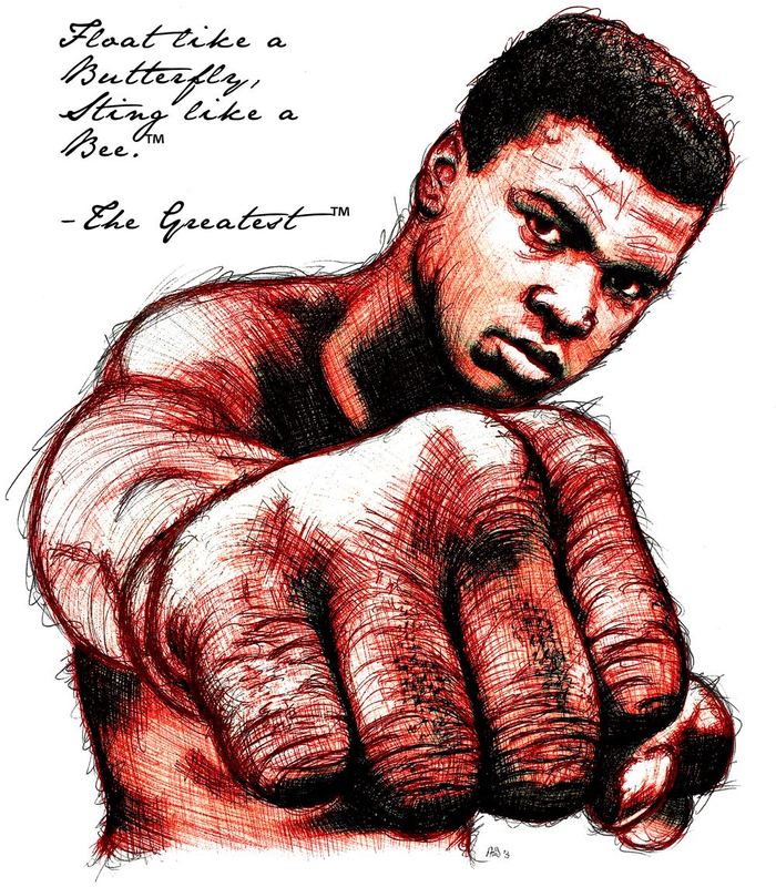 the greatest red with font — ALI
