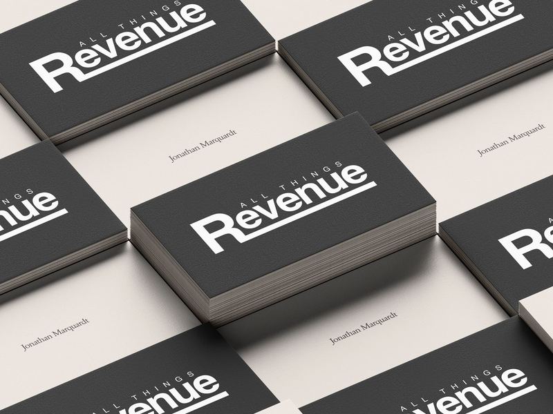 Logo1Business Card Stacked Mockup — Revenue Logo 1