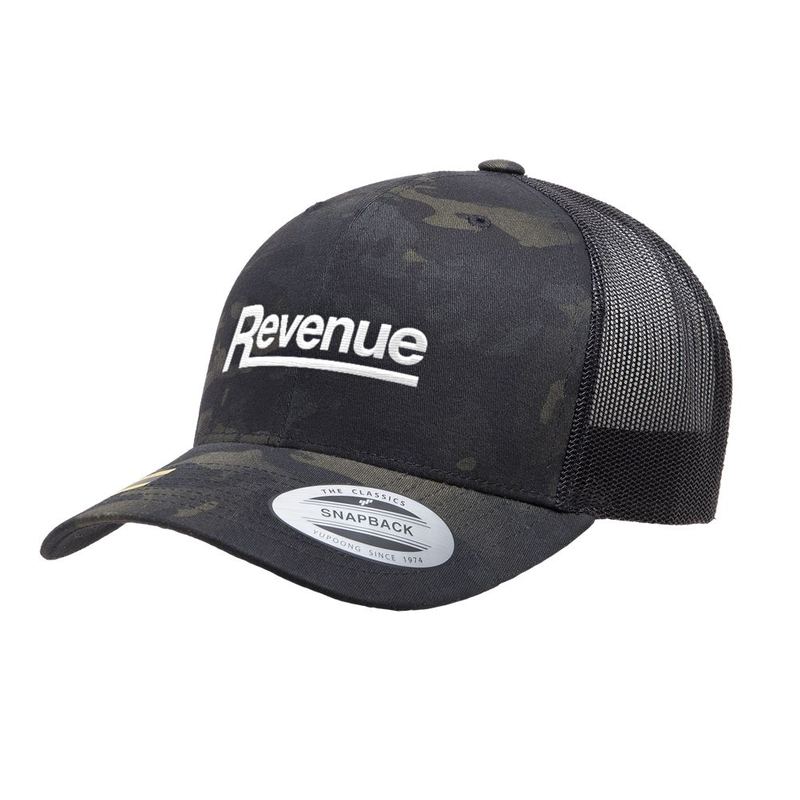 Revenue Logo Multicam Snapback — Swag