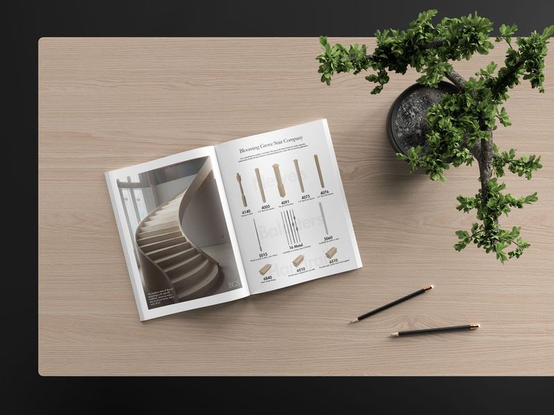 BGS Catalog Magazine Mockup — BG Stair Brochure