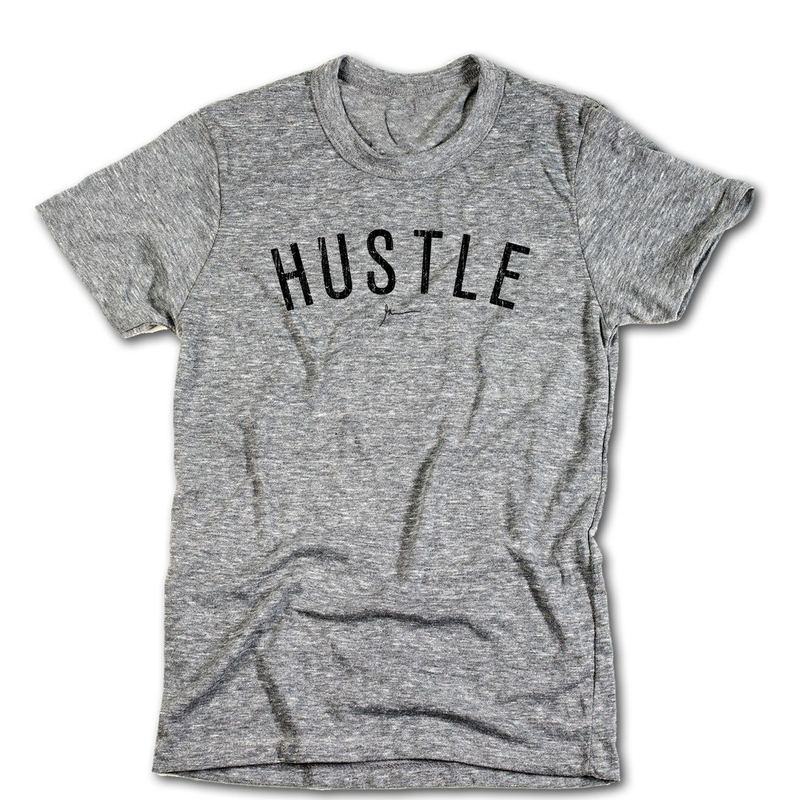 Hustle Arch Grey Tee — Gary V Deck