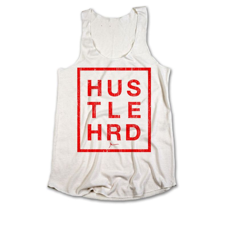 Hustle Hard Ivory Tank — Gary V Deck