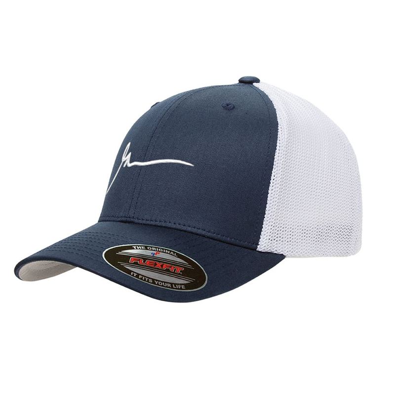 NavyWhiteFlexMesh — Gary Vee Signature Hats