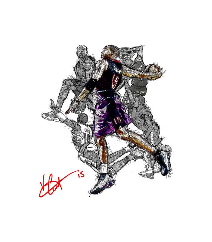 Vince Carter Sketch Career Dunks (Andy Mullady) — VINCE CARTER