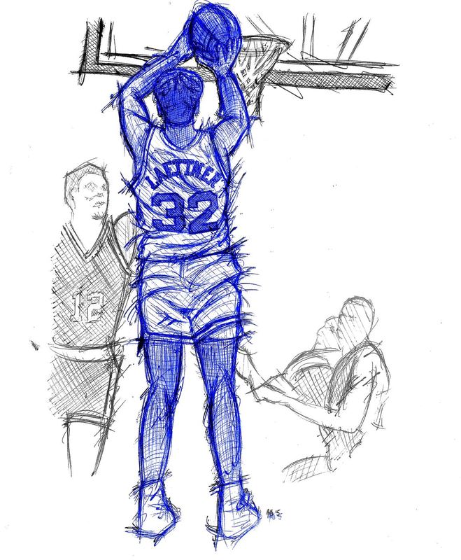 Christian Laettner color splash — Christian Laettner