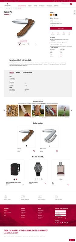 screencapture victorinox us en Products Swiss Army Knives Outdoor Hunter Pro p 0 9411 M63 2021 12 07 08 39 10 — Dark Mode Checkout Pages