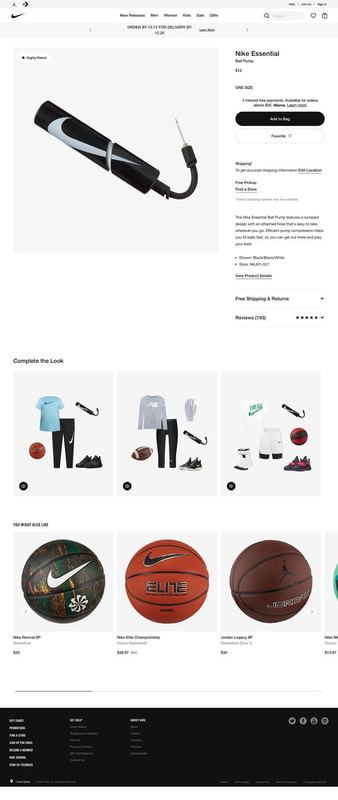 screencapture nike t essential ball pump VzfR35 NKJ01 027 2021 12 07 08 47 01 — Dark Mode Checkout Pages