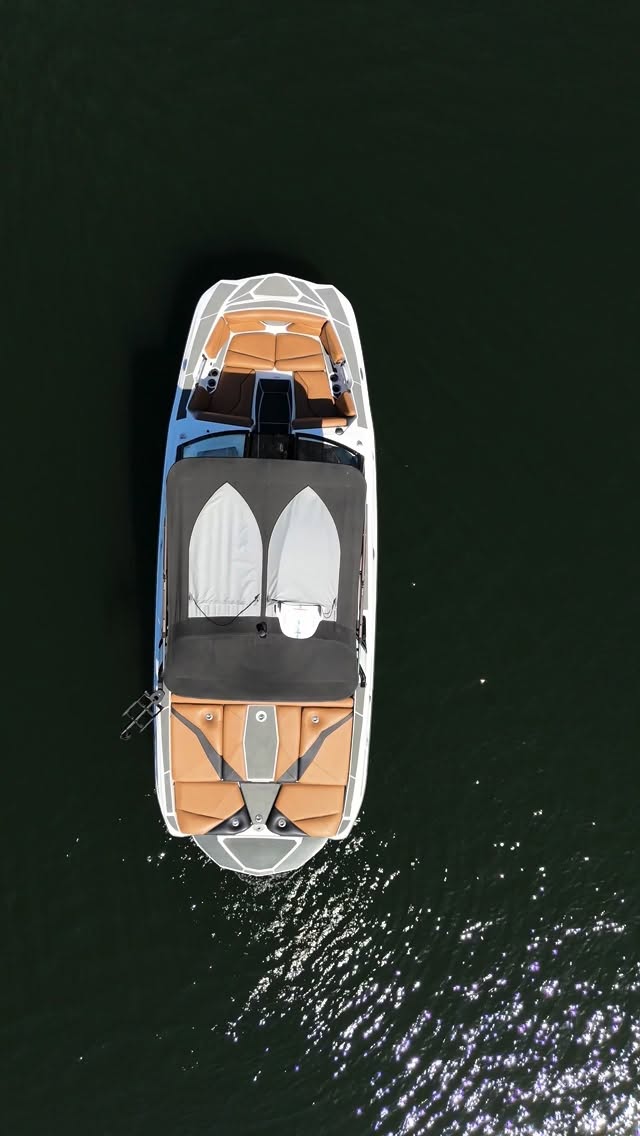 Nautical Boat Club Centurion drone session on Lake Austin