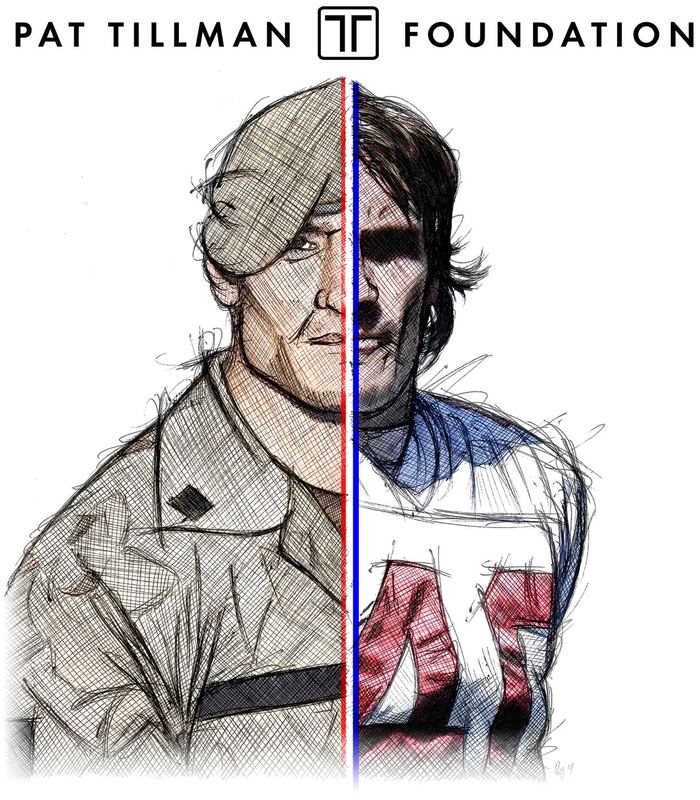 Pat Tillman usa stripes w logo — Pat Tillman