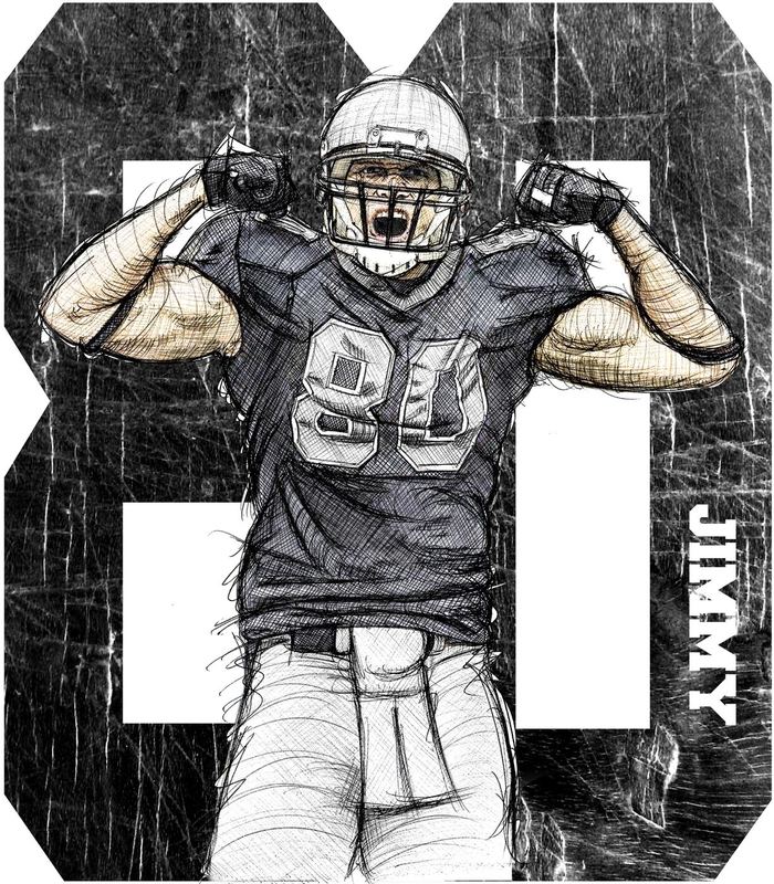 Jimmy Graham 80 — Misc. NFL Unorganized Designs Pictures Images
