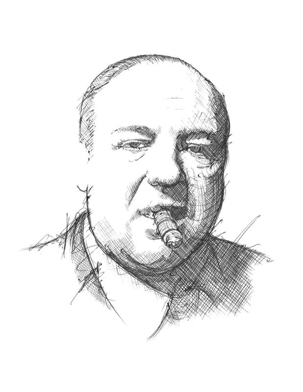 Tony Soprano james gandolfini Sketch Andy Mullady