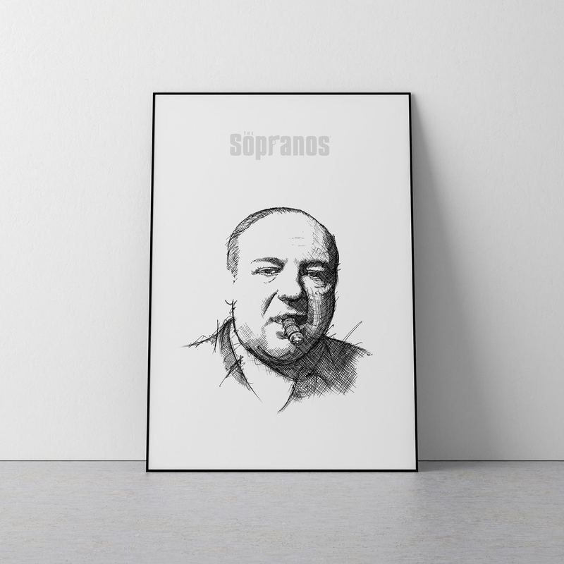 Tony Soprano James Gandolfini 2Sketch Andy Mullady Fram