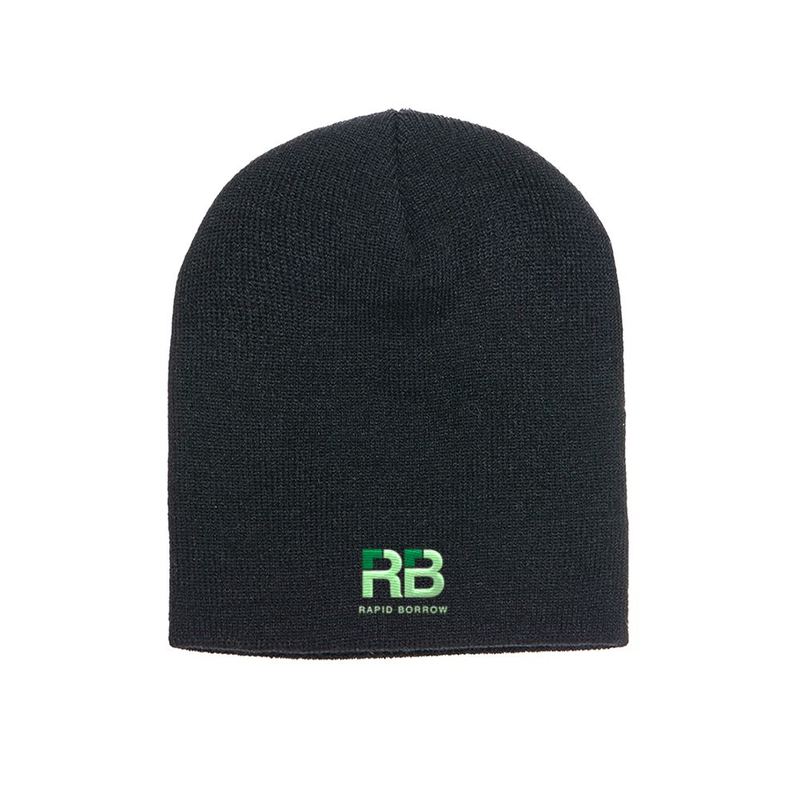 Rapid Borrow Black Beanie — Rapid Borrow Swag
