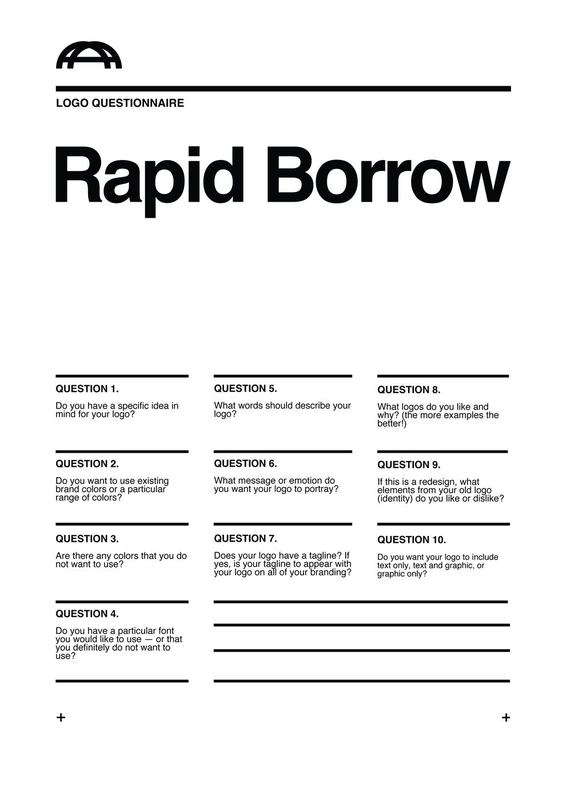 Rapid Borrow Branding Questionnaire — Rapid Borrow Research