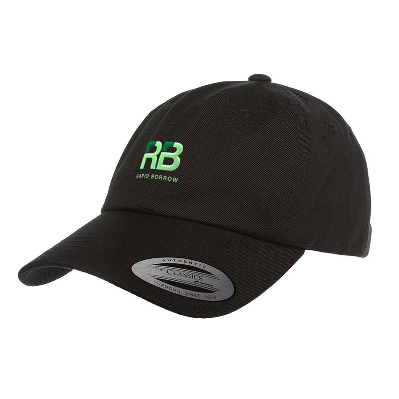 Rapid Borrow Black Dad Hat — Rapid Borrow Swag