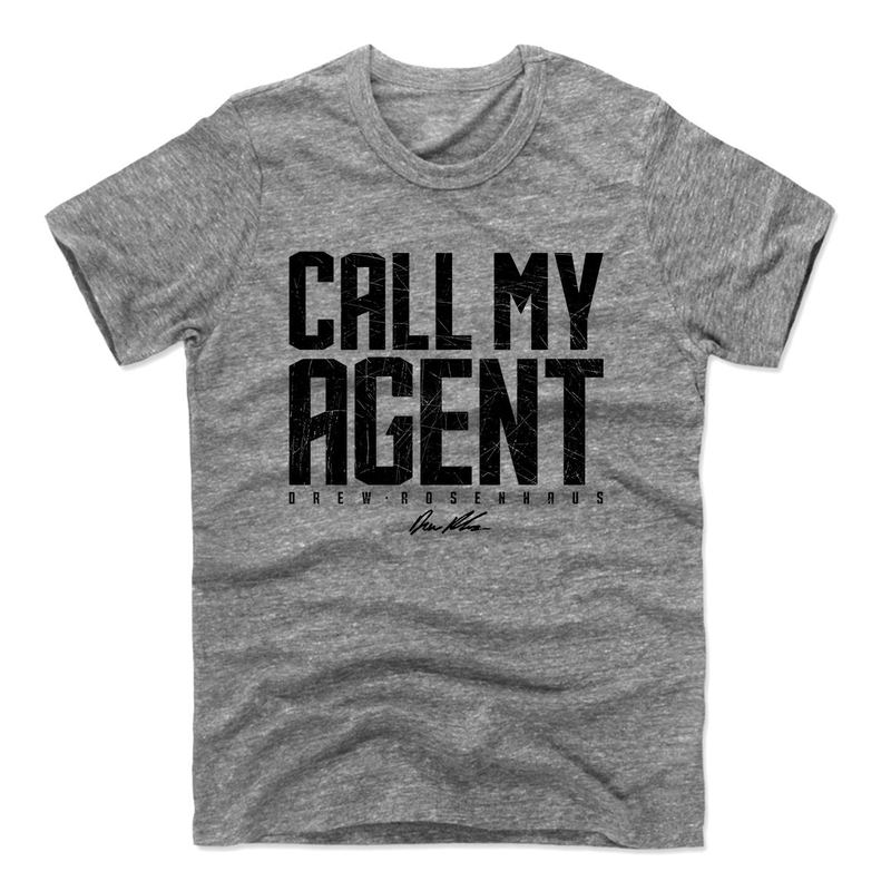 CALL MY AGENT ON Men's Grey & White SHIRTS — RSR MOCKUPS