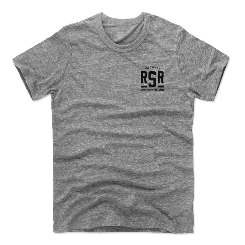 RSR LEFT CHEST ON Men's Grey & White SHIRTS — RSR MOCKUPS