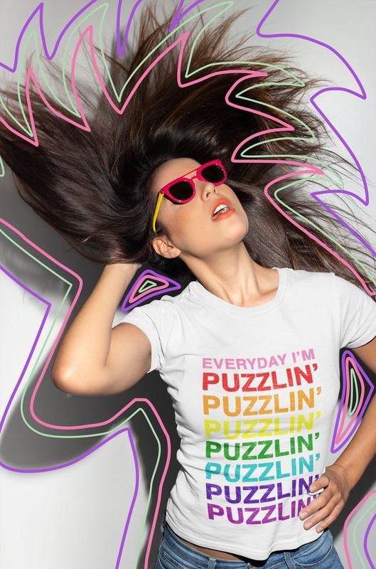 t shirt mockup featuring a cool woman flipping her hair 18652 (2) — PUZZLE SWAG