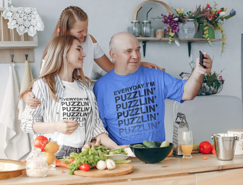 t shirt mockup of a grandfather taking a selfie with his family 37516 r el2 — PUZZLE SWAG