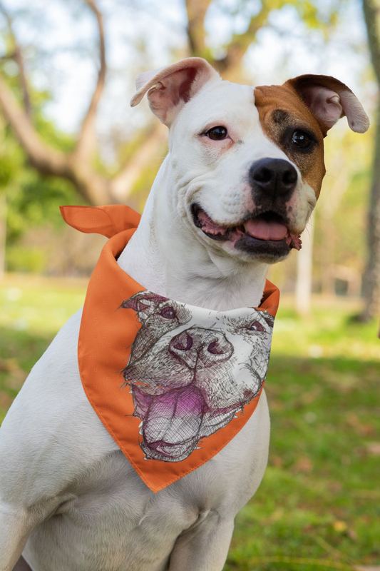 sublimated bandana mockup featuring a dog 33282 — ROO Apparel Pics