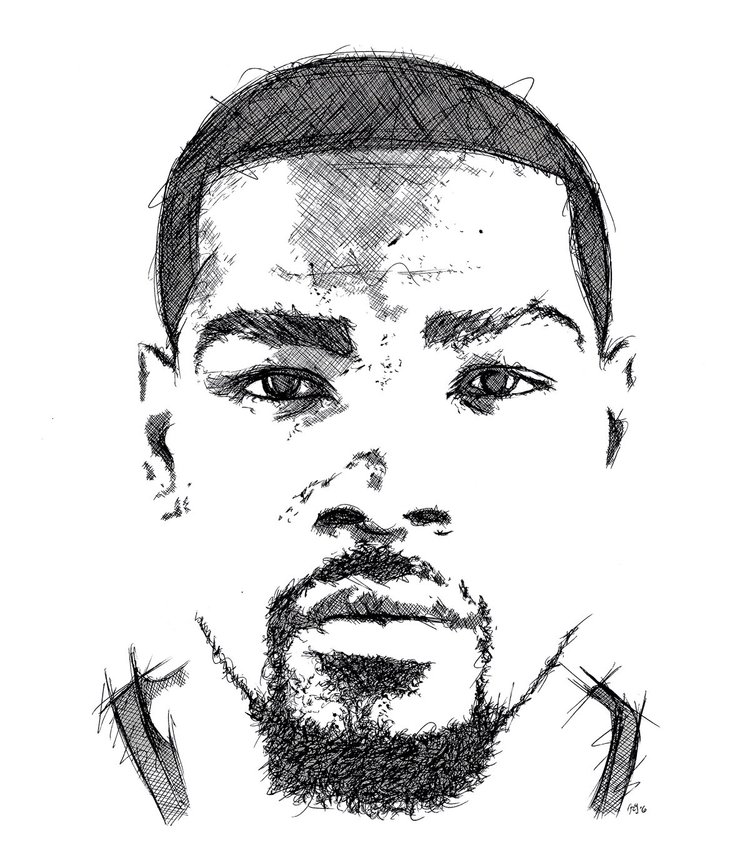 Kevin Durant Sketch K (Andy Mullady)