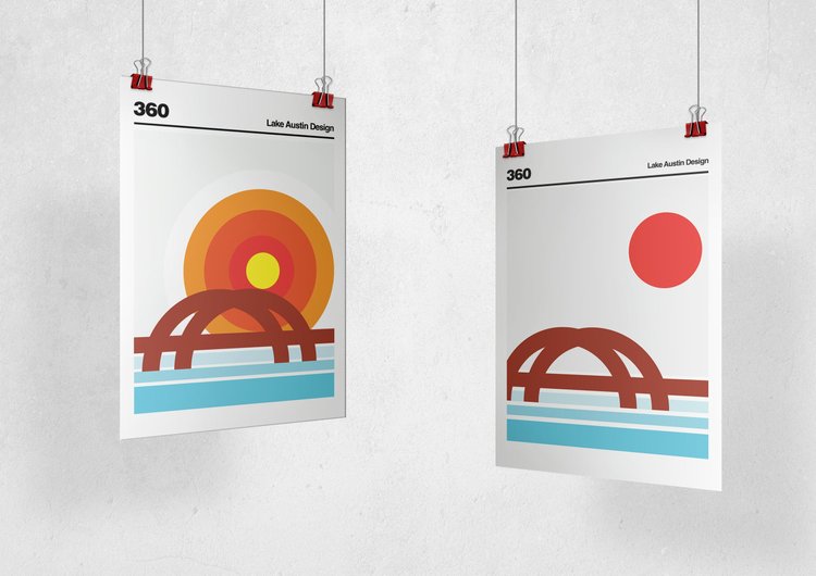 Lake Austin Design Posters
