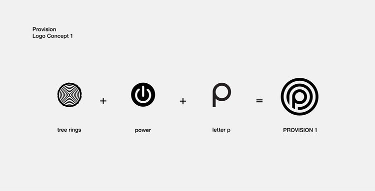 Provision — Logo Concept Storyboard